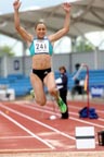 Jessica Ennis (City of Sheffield) winner of the long jump, Northern Championships, Sport City Manchester